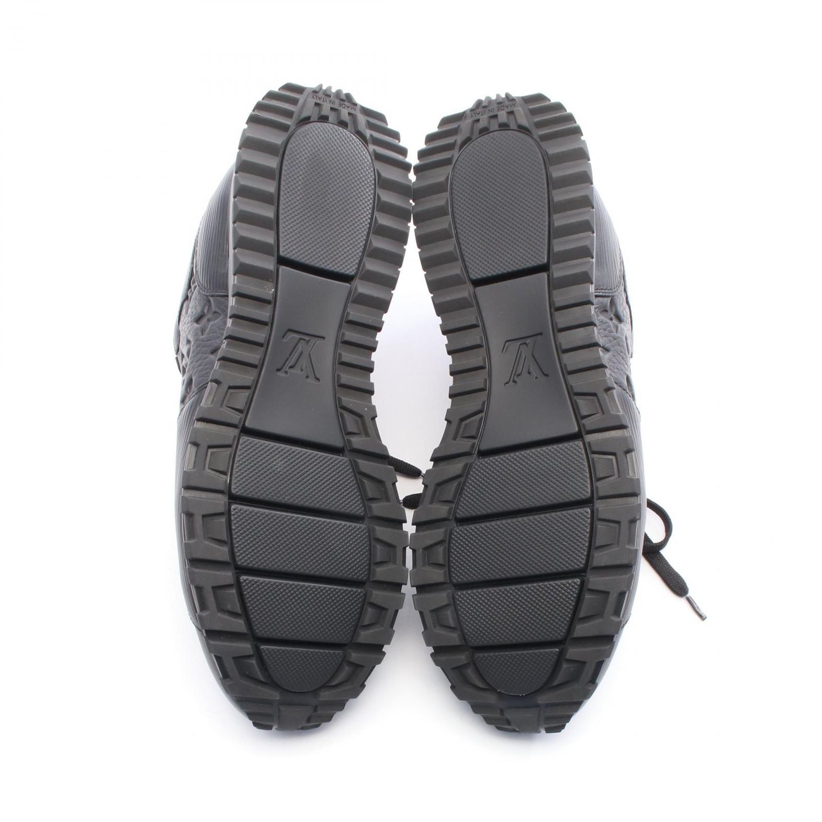 美品★ルイヴィトン・レザー ビッグLVエンボスアイコン スニーカー(341/2) ルイ・ヴィトン“カラフルロゴ”の新ウィメンズレザースニーカー