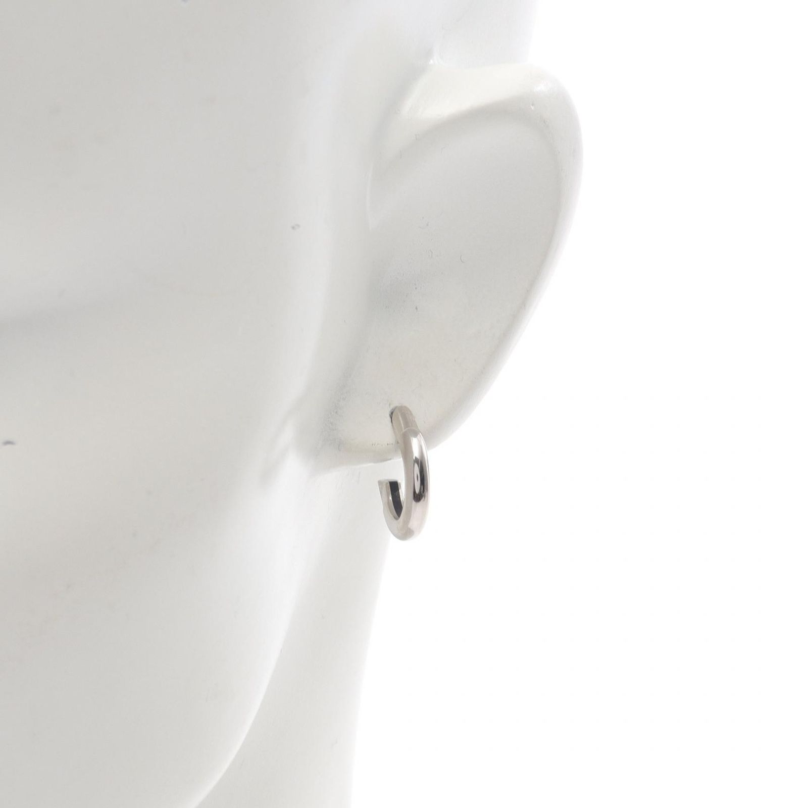 エルメス HERMES ピアス サボ シングル ステンレススチール 片耳ピアス