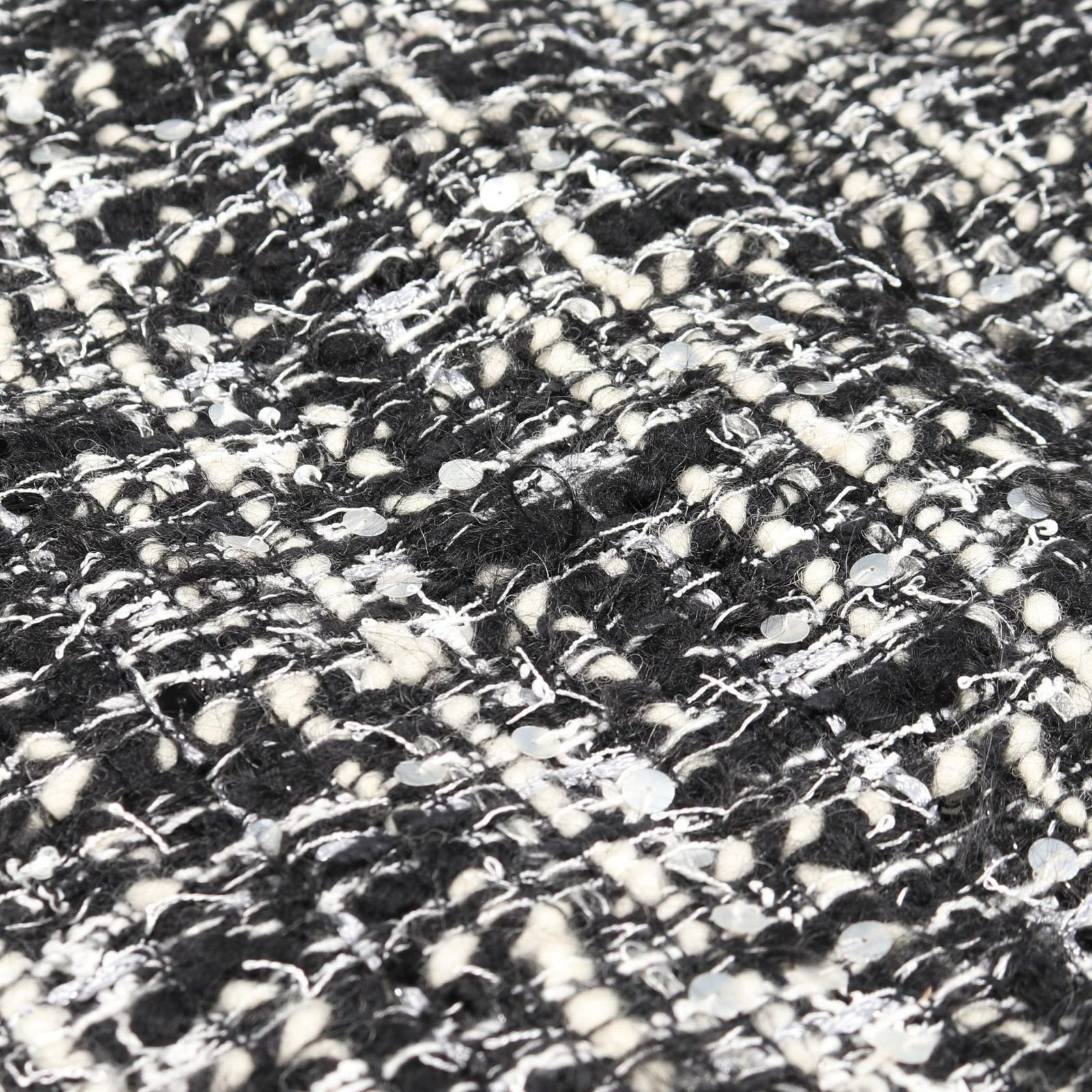 シャネル CHANEL ノーカラージャケット ココマークボタン ツイード