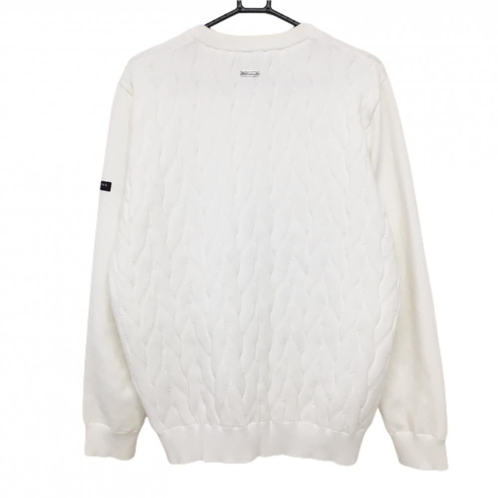 St ANDREWS ホワイト セーター L St.ANDREWS ニットセーター ホワイト - メルカリ