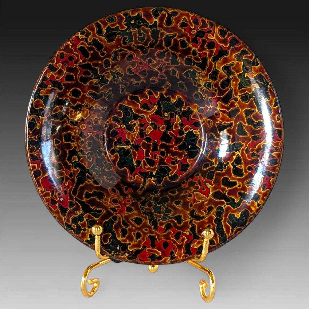  津軽塗り 唐塗 ソーサー セット 漆器 錦塗り 伝統工芸 菓子皿 小皿 和モダン 皿 食器