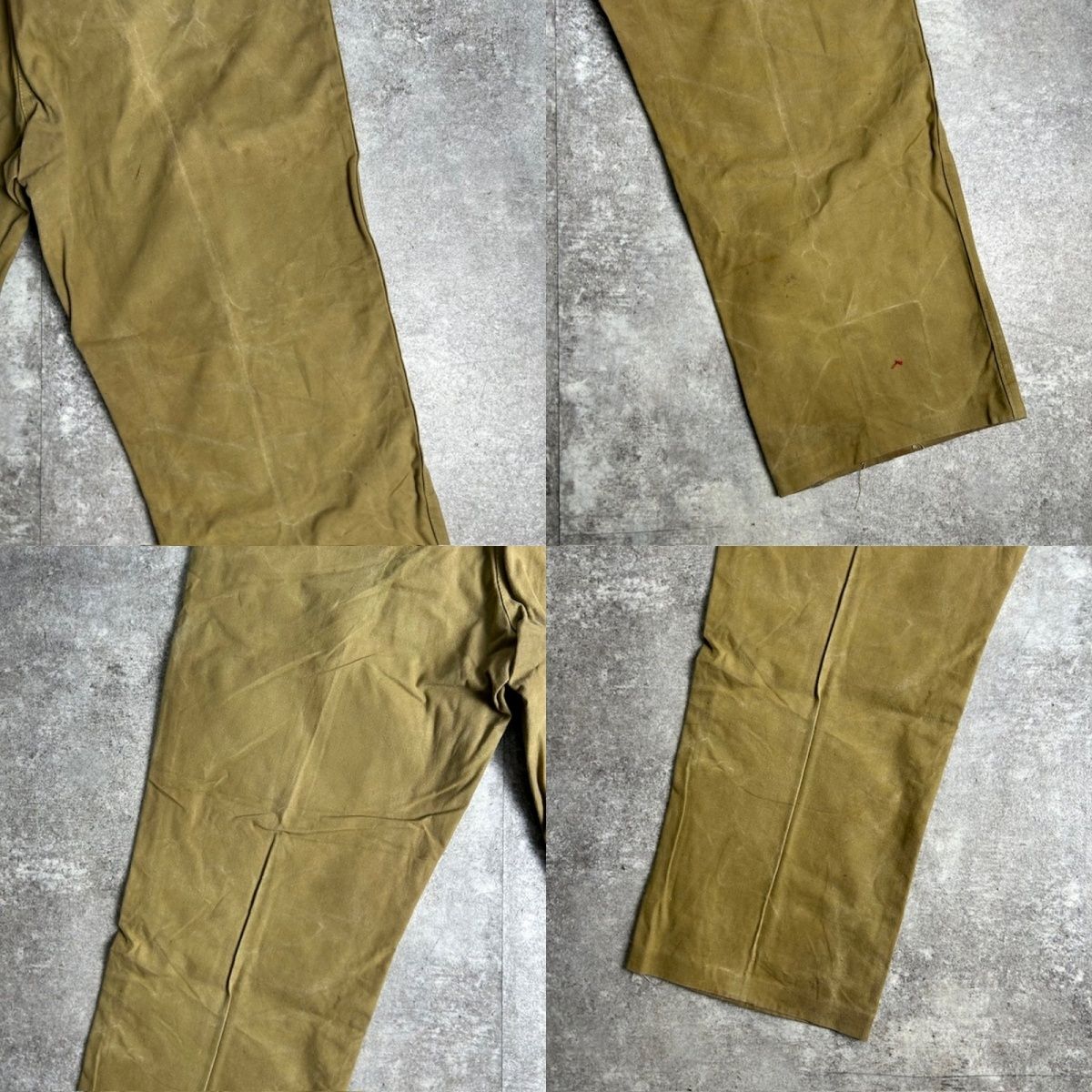 USA製【フィルソン】シングルティンパンツ　ノンオイル　ダック生地 80〜90's】【USA製】 フィルソン W30 シングルティンパンツ チノパン