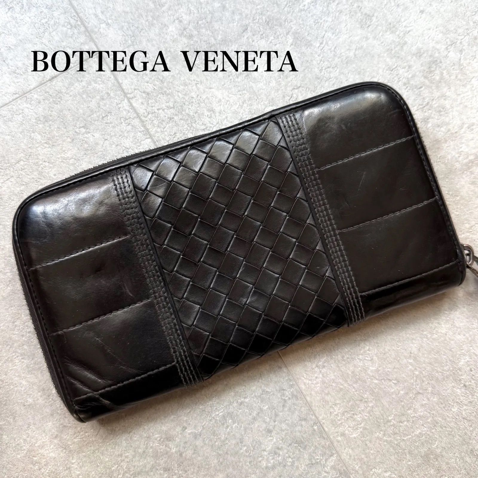 【専用】BOTTEGA VENETA イントレチャートラウンドファスナー長財布 BOTTEGA 小売 VENETA ボッテガヴェネタ ラウンドファスナー長財布