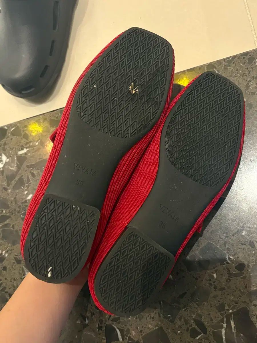 VIVAIA ビバリア MARY JANE フラット シューズ レッド 220