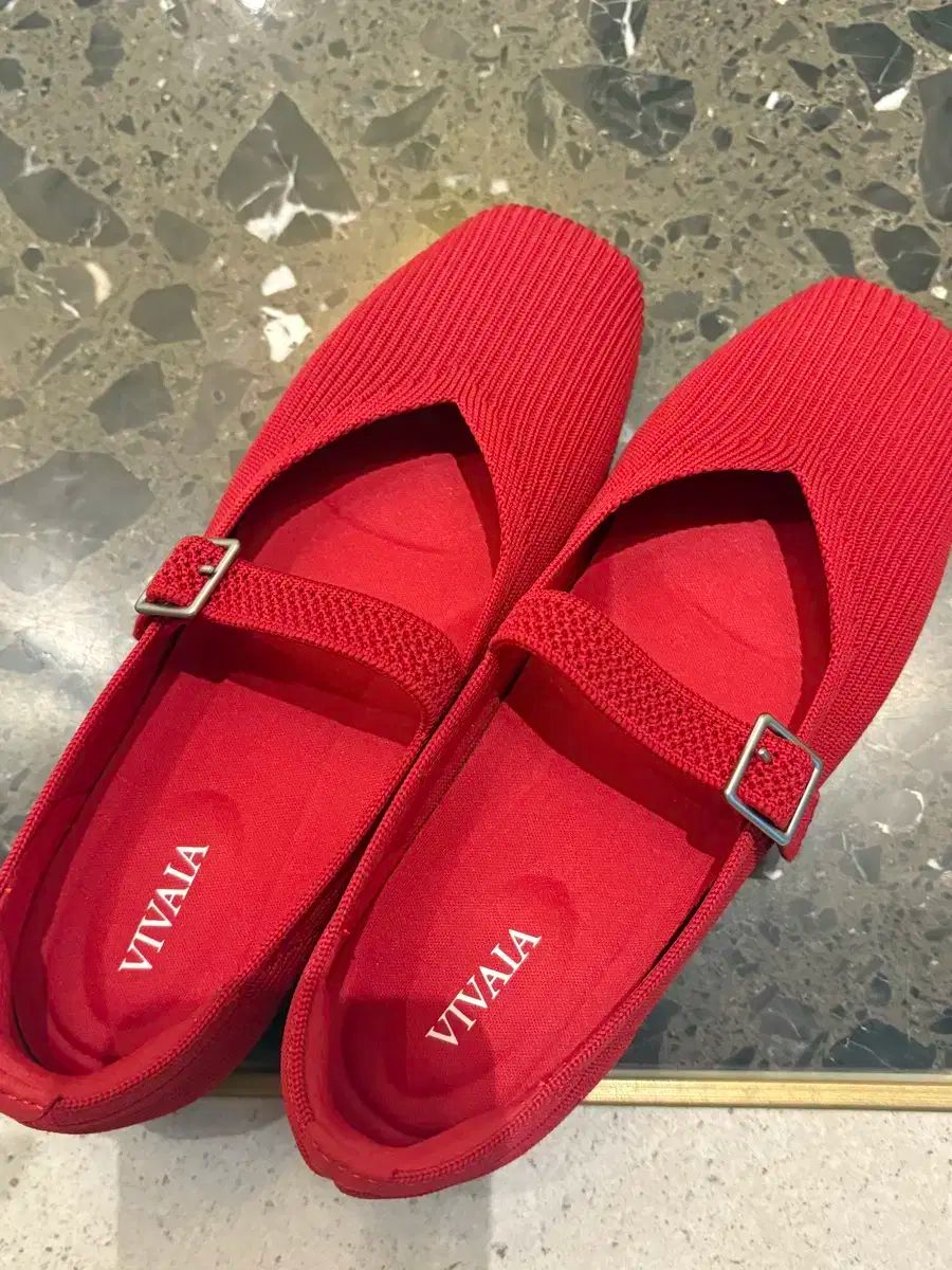VIVAIA ビバリア MARY JANE フラット シューズ レッド 220