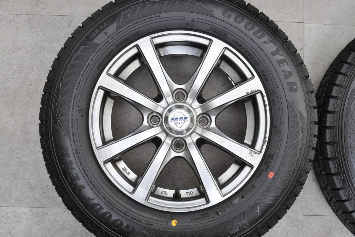 24年バリ溝 ZACK 13 in 5 J 54 PCD 100 アイスナビ8 155 80 R N BOX ONE WGN デイズ ワゴンR アルト スペーシア タント ウェイク