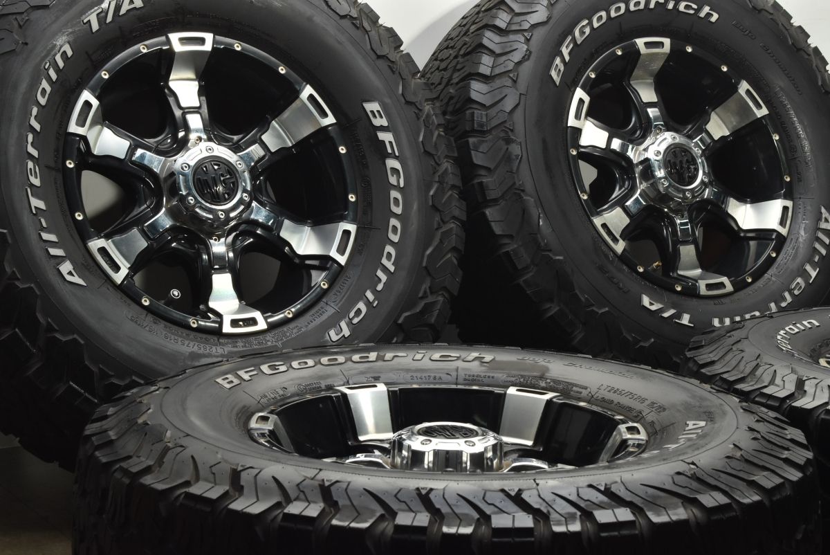 80 ランクル サーフ等に マーテルギア MG ビースト 16 in 8 J 0 139 7 BFグッドリッチ オールテレーン T A KO 2 LT 285 75 R