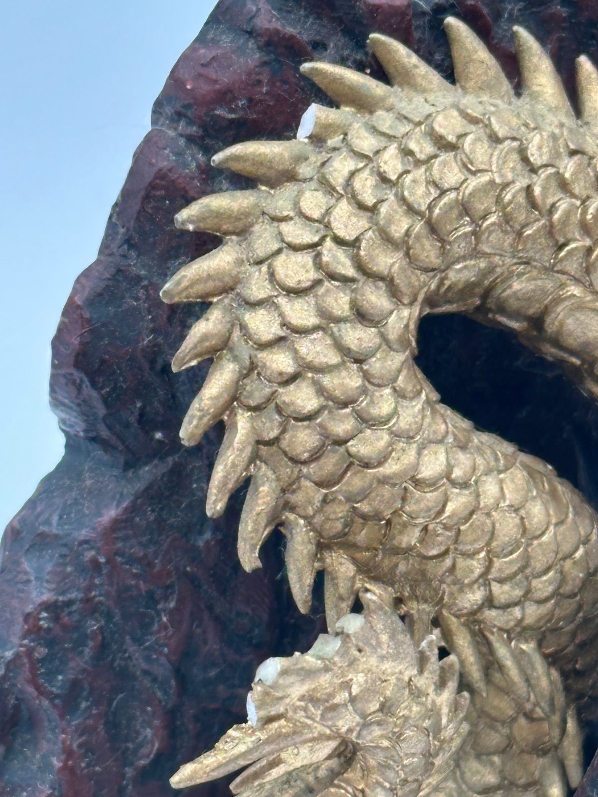 L46-i】時計 置物 龍 開運 金色 - メルカリ