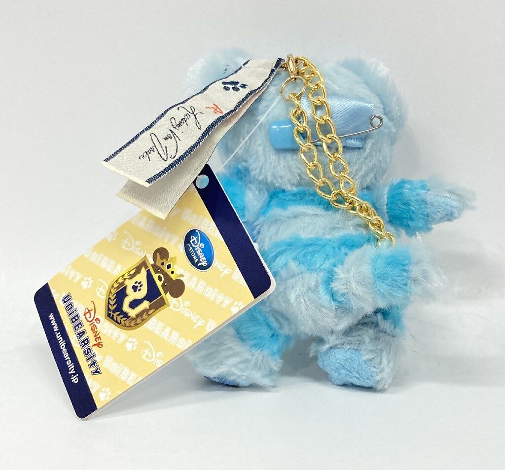 ディズニーストア バッジつきキーチェーン UniBEARsity スフレ(青