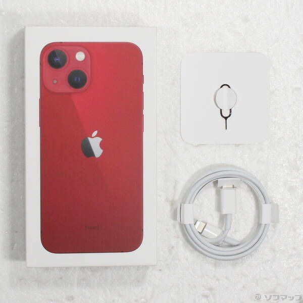 中古品〕 iPhone13 mini 512GB プロダクトレッド MLJW3J／A SIMフリー