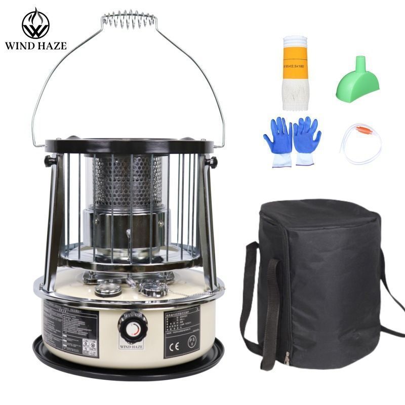 石油ストーブ ホワイト ブラック WIND HAZE R 95 5 2 L 6 kw 対流式石油ストーブ 暖房 省エネ 小型 軽量 持ち運びやすい 収納袋付き アウトドア