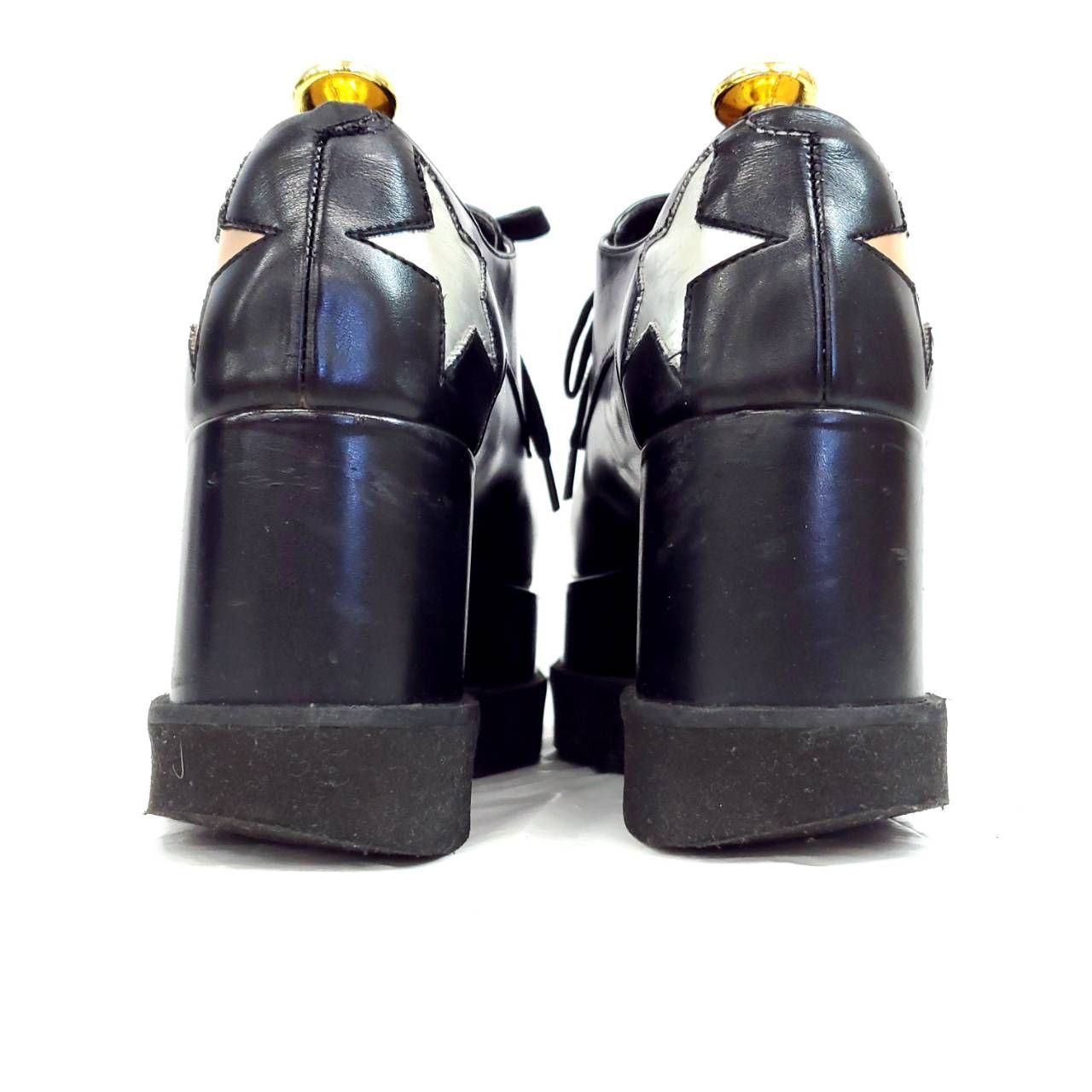 ステラマッカートニー エリス ブラック 厚底 シャークソール 星 EU35