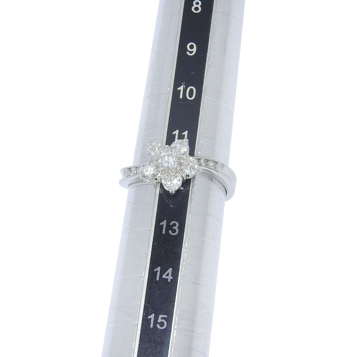 D0.71 ダイヤモンド フラワーリング プラチナ Pt900 リング・指輪