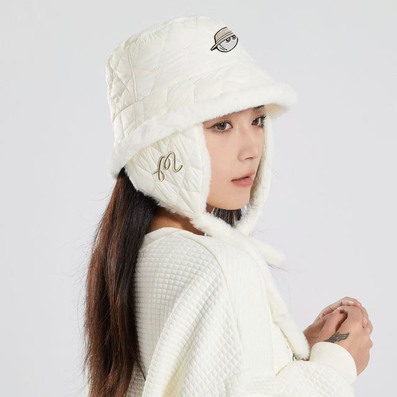 1個】レディース MALBON GOLF バケットハット 中綿 耳当て付 - メルカリ