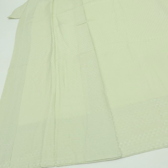 六花 RIKKA 正絹 単衣 三つ鱗 居敷当 半衿付き 袖無双 長襦袢 着物 A 4031