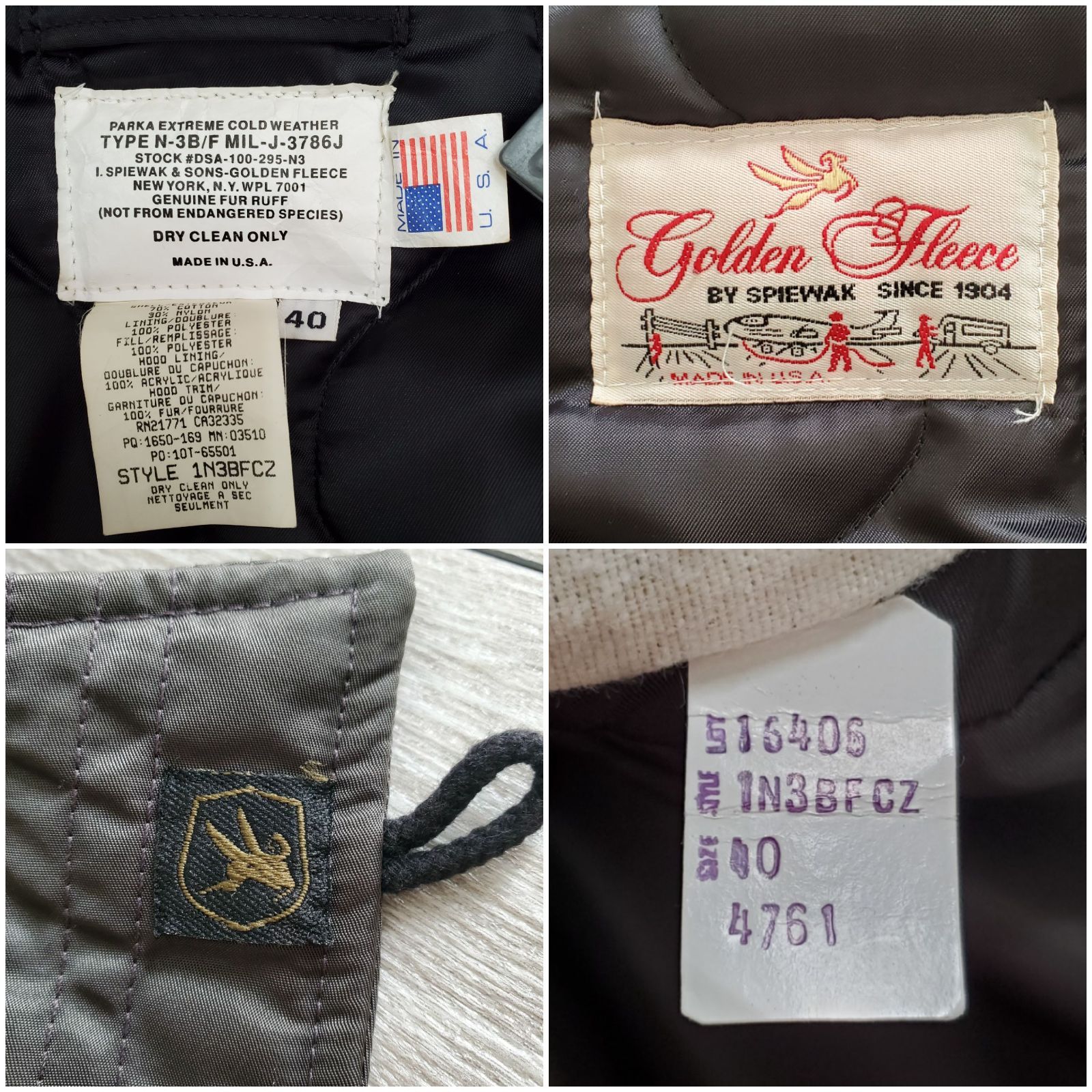 Golden Fleece by SPIEWAK スピワック□極美品 2012年 USA製 N-3B