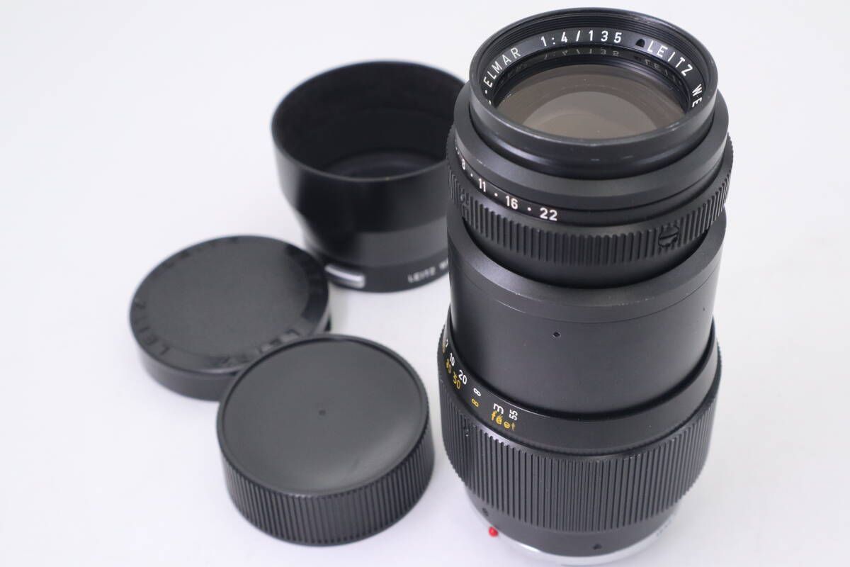 Leica TELE-ELMAR 135mm F4 Mマウント ライカ MFレンズ ブラック
