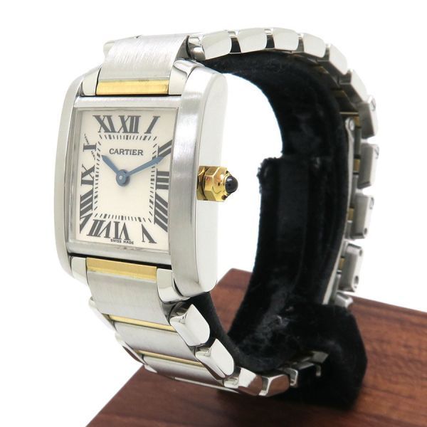カルティエ タンクフランセーズSM W 20×H 25 mm レディース 腕時計 Aランク