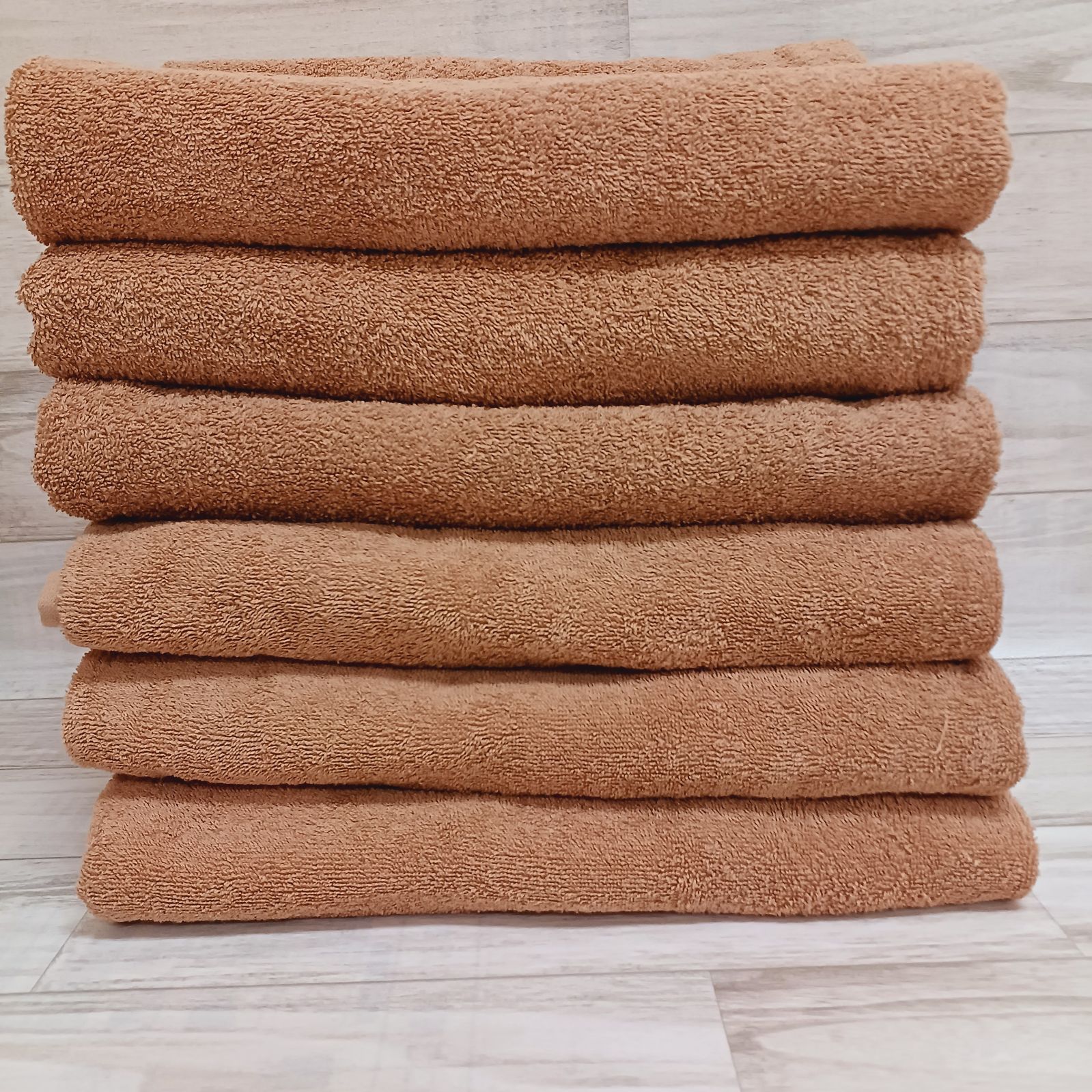 ライトブラウン フェイス バスタオル