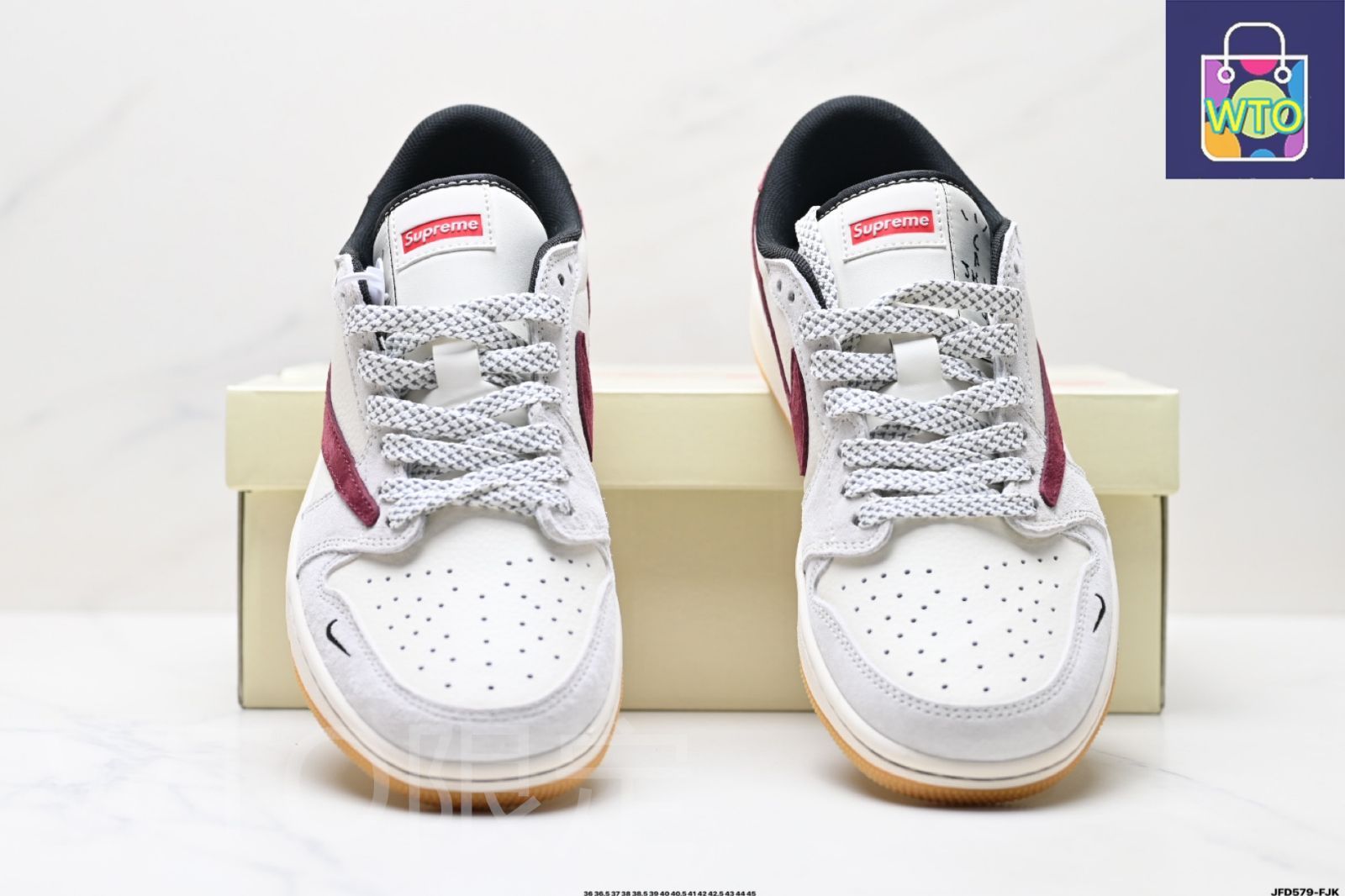  Travis Scott x Air Jordan 1 Reverse Mocha AJ 逆さフック TS ライトニング コラボレーション ロートップ カルチャーバスケットボールシューズ-WTO輸入4 スニーカー 靴