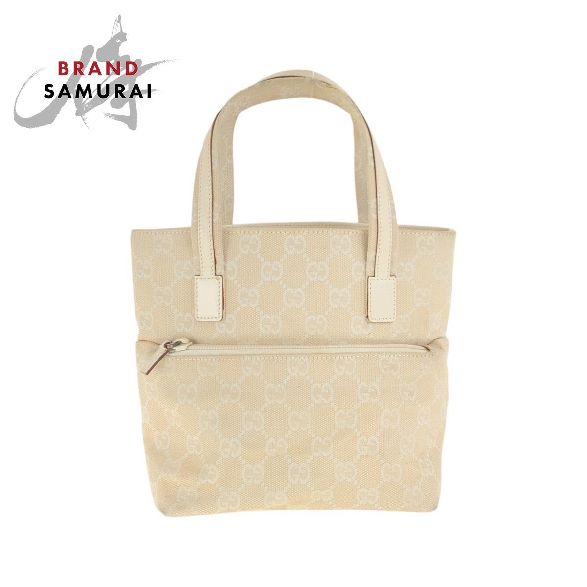 GUCCI ベージュ キャンバス トートバッグ GUCCI プリント ミディアム トートバッグ ・ベージュ キャンバス