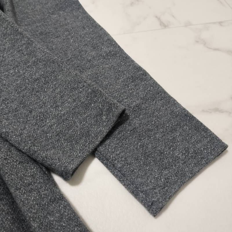 DUAL VIEW デュアルビュー 長袖ワンピース グレー ウエストリボン 40 L