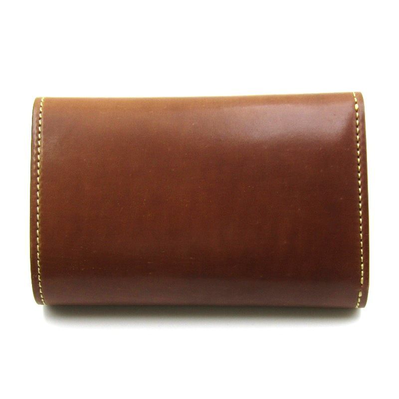 ♥ ワイルドスワンズ 三つ折り財布 BYRNE シェルコードバン 2025 バーン 内装バスタンフィス ナチュラル