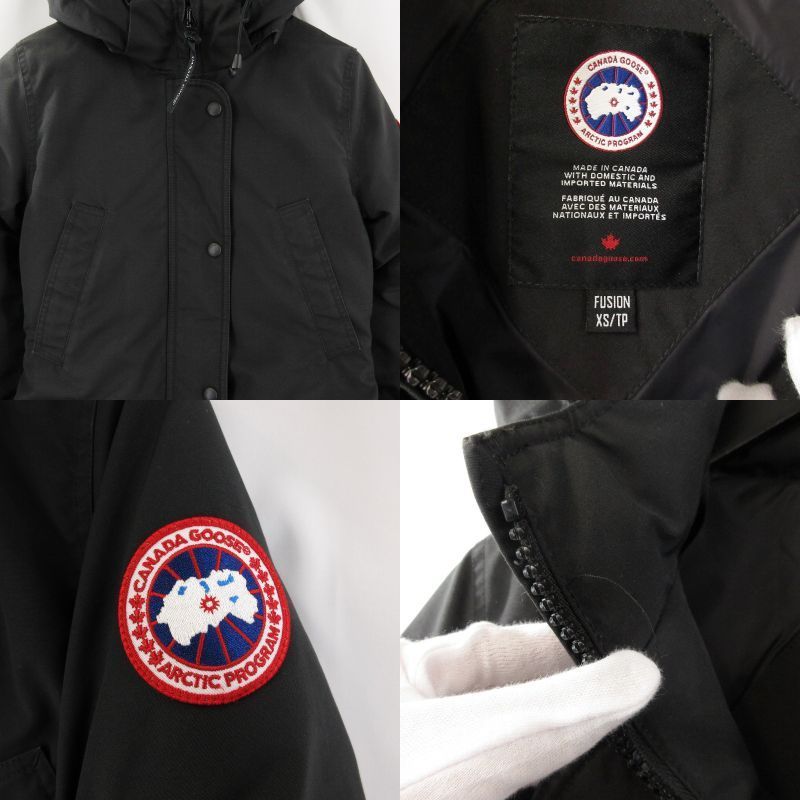 Canada Goose Fusion ダウンジャケット XS/TP ブラック Canada Goose 