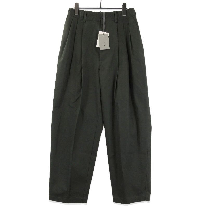 kontor コントール 3タックトラウザーズ KON-PT 06253 ベンタイル バイオ加工 ウエストゴム 2