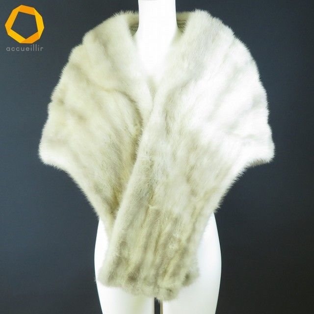 we 毛皮 ミンク ストール ショール ミックス系 サファイアミンク