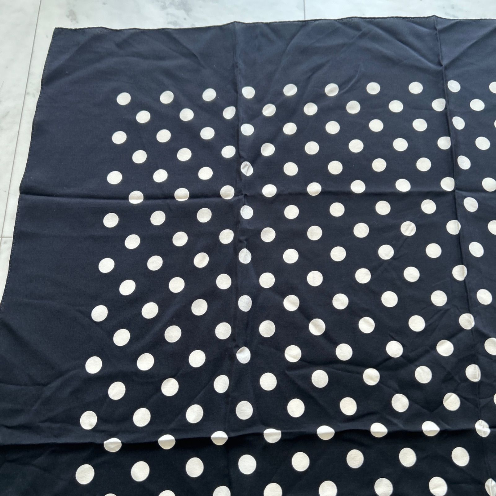 Ralph Lauren ラルフローレン ドット柄 シルク100 スカーフ ストール