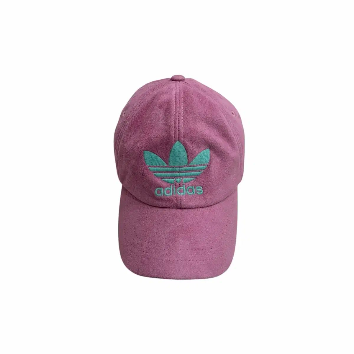 アディダス x デサント 90 s スウェード ピンク ミント ベースボールキャップ 帽子