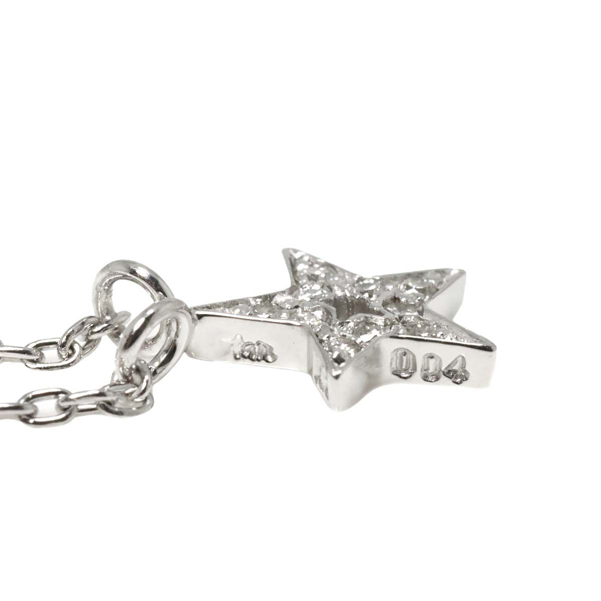 スタージュエリー Star Jewelry スター ダイヤ 0.04ct ネックレス 39cm