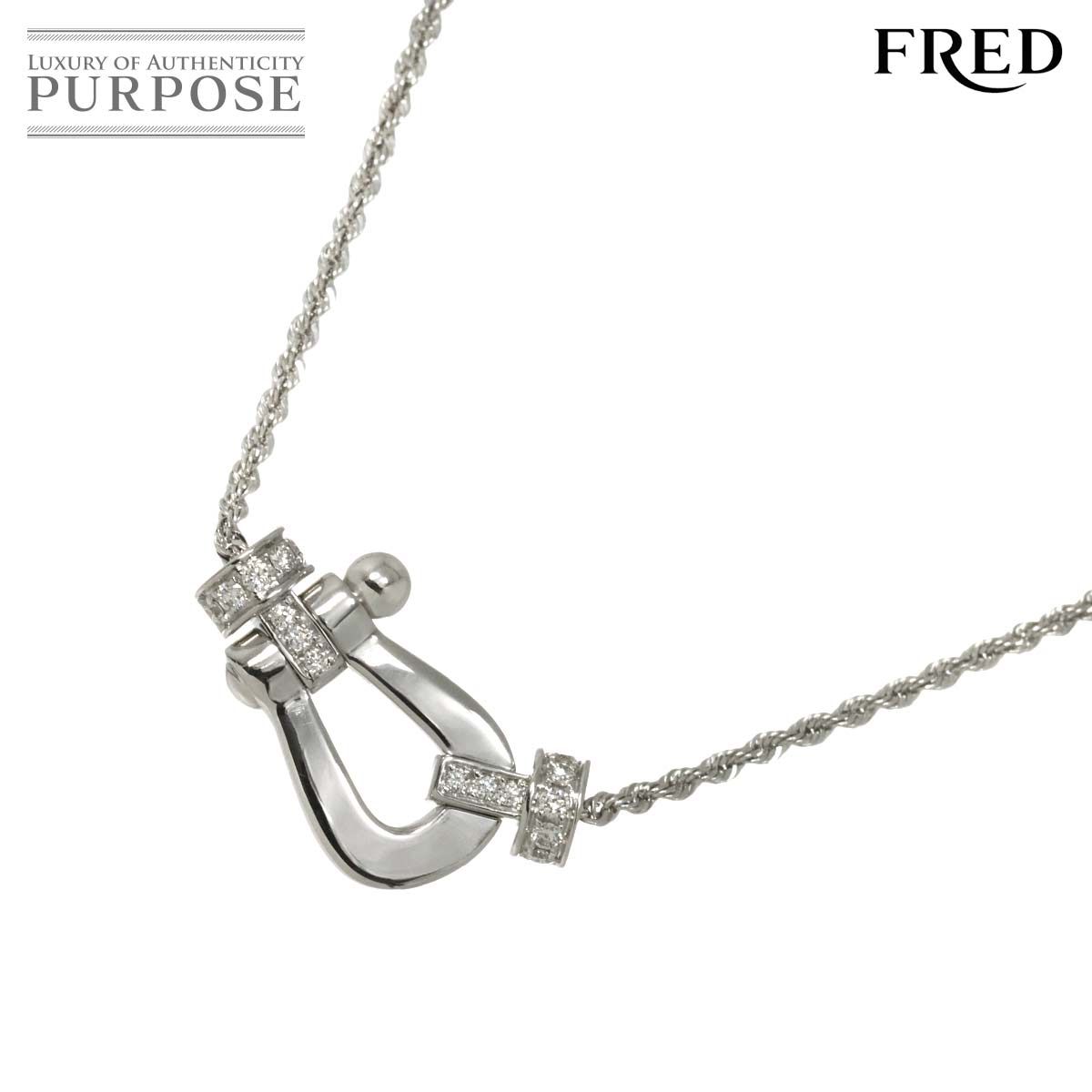 極美品FREDフレッドネックレスイルカダイヤK18ドルフィンレア Fred