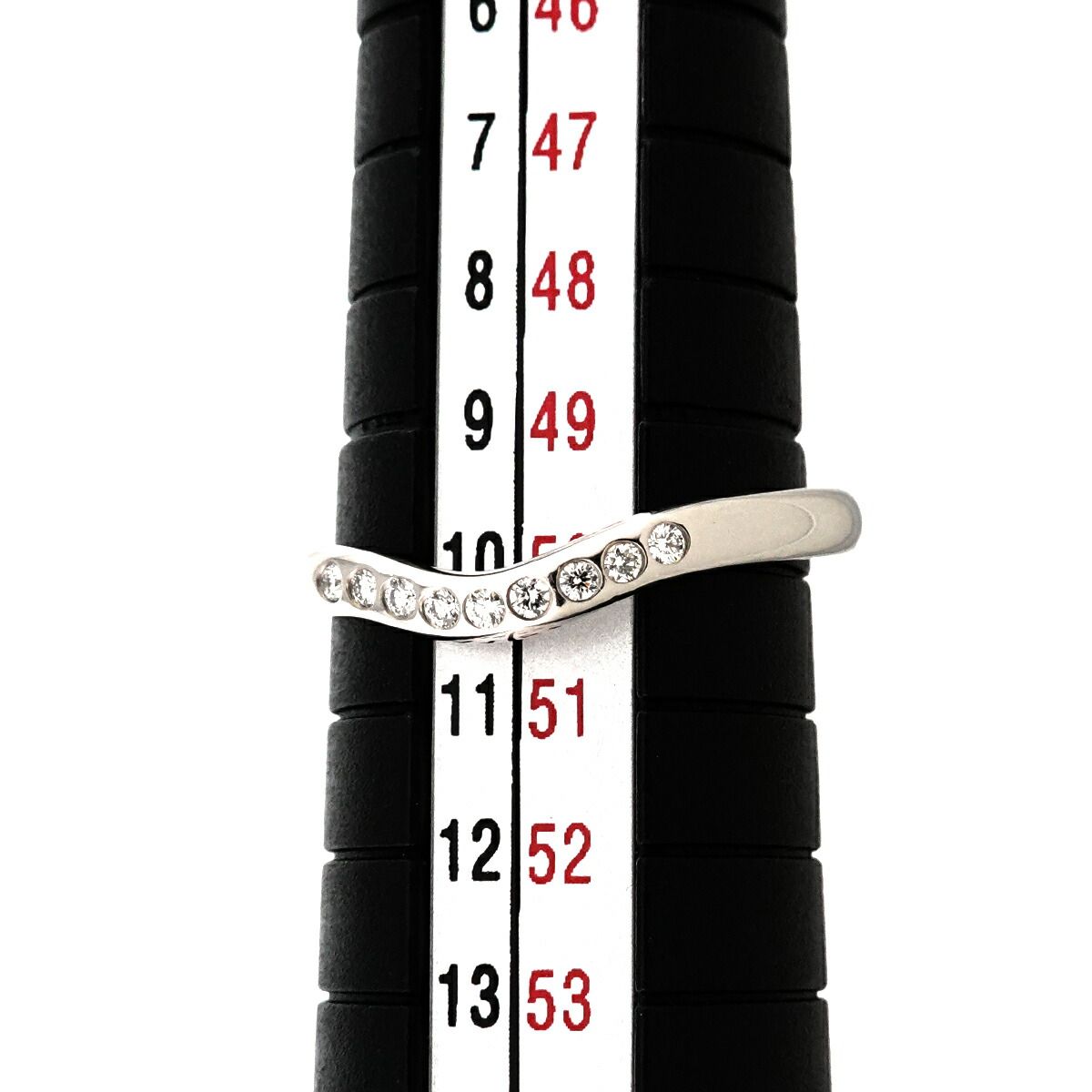 ティファニー TIFFANY&Co. カーブド バンド 10号 リング ダイヤ Pt