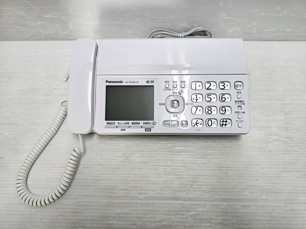 パナソニック Panasonic 電話機 FAX ファックス KX PD 360 DL W ホワイト YR 19569