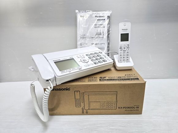 パナソニック Panasonic 電話機 FAX ファックス KX PD 360 DL W ホワイト YR 19569