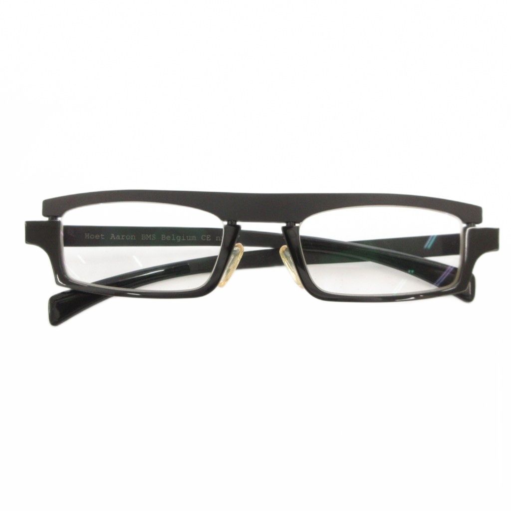 フート アーロン BMS ベルギー Hoet Aaron Belgium メガネ 眼鏡 スクエア 度無し 黒 ブラック |GV