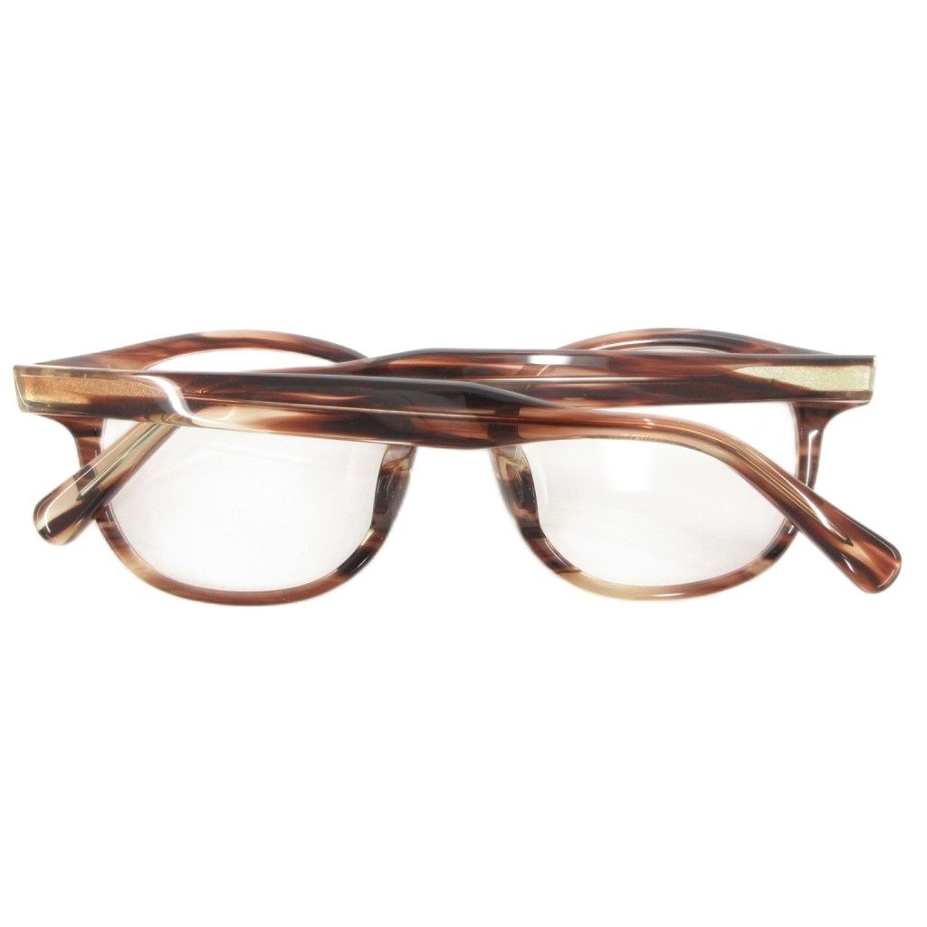 アウルクラシック Owl Classic 眼鏡 メガネ アイウェア サングラスレンズ付 フルリム べっ甲柄 度なし 50 20 145 茶 ブラウン CL-001 GV
