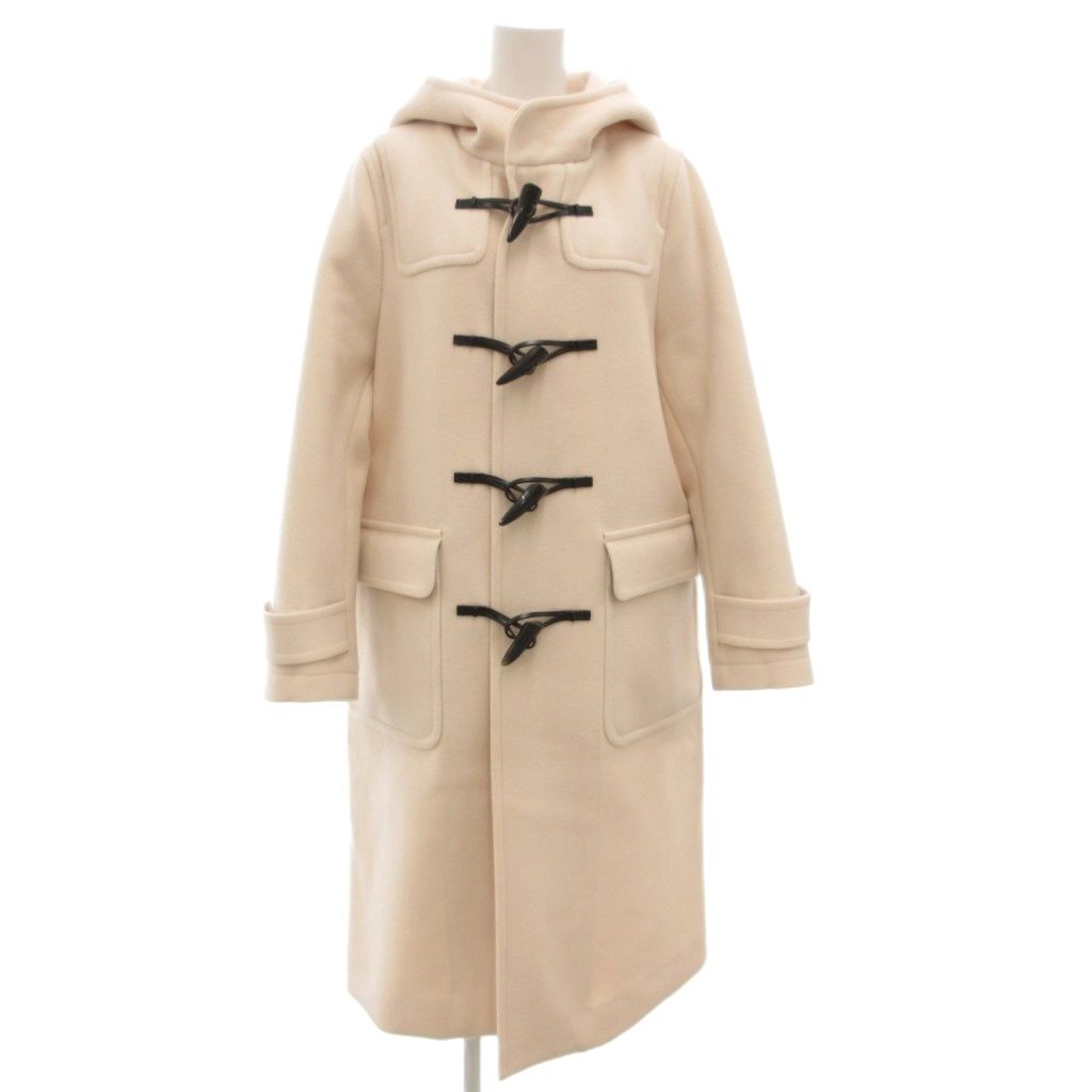 マカフィー MACPHEE トゥモローランド 21 AW ウールメルトン ダッフルコート 36 ロング フード 白 ホワイト 12-08-15-08301 GV