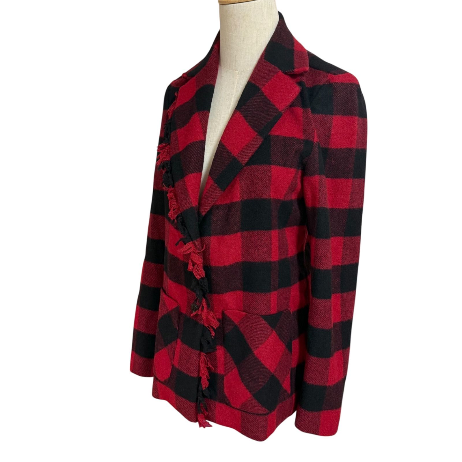 WOOLRICH WOOLEN MILLS / テーラードジャケット/M/ウール/RED/チェック アウター ジャケット チェック WOOLRICH ARCHIVE MILLS ARCHIVE