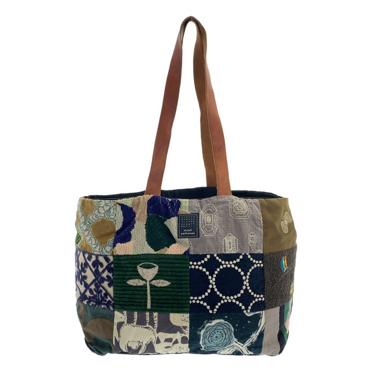 ミナペルホネントートバッグ　　　　　両面パッチハンドメイド mina perhonen / ミナペルホネン | piece bag / ピース パッチワーク