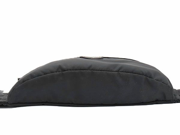 【極美品】プラダ ウエストポーチ サフィアーノ×ナイロン 黒 2VL132 PRADA プラダ 2VL132 973 F0002 MARSUPIO ウエストバッグ ベルトバッグ