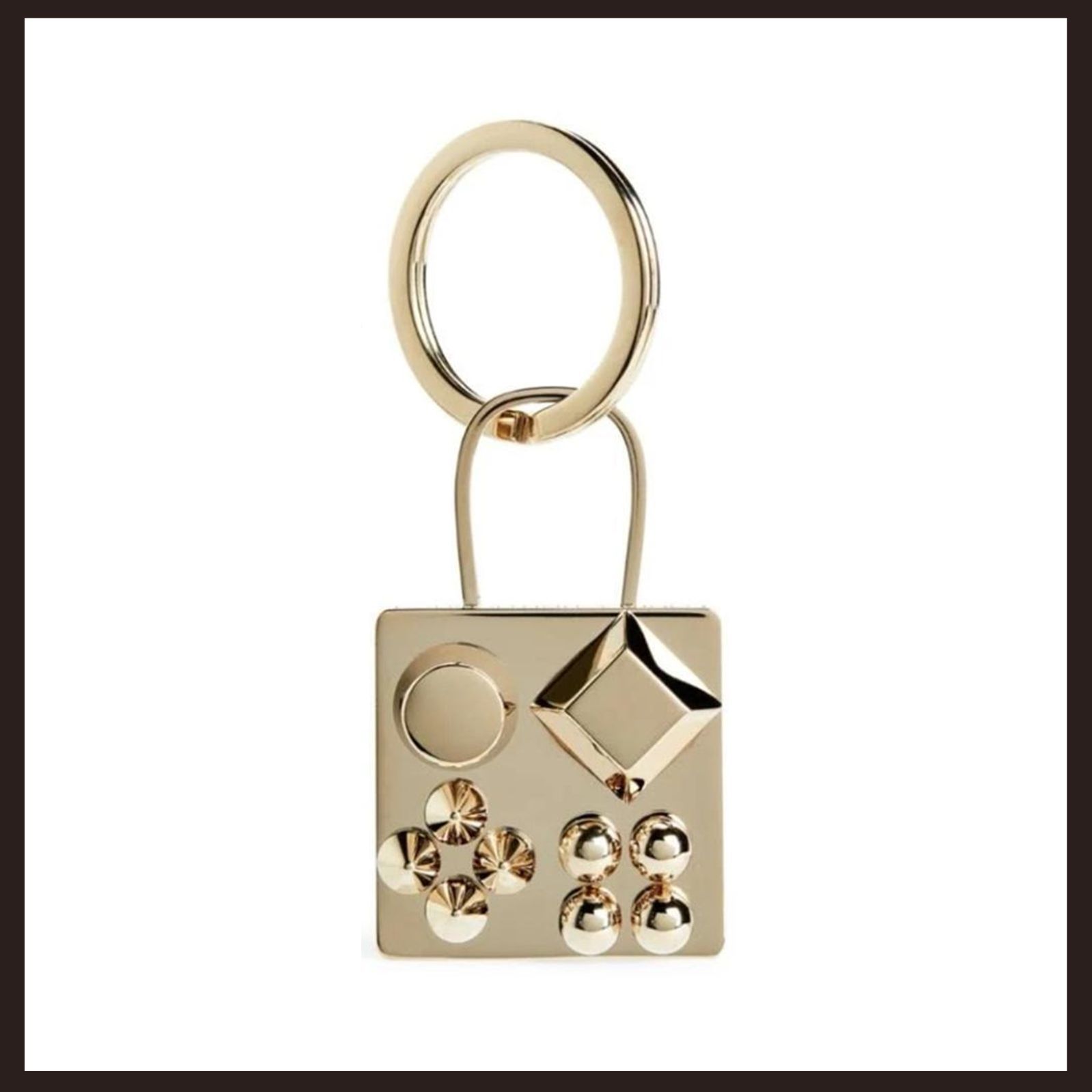 新品 未使用 Christian Louboutin カラスキー キーリング ゴールド