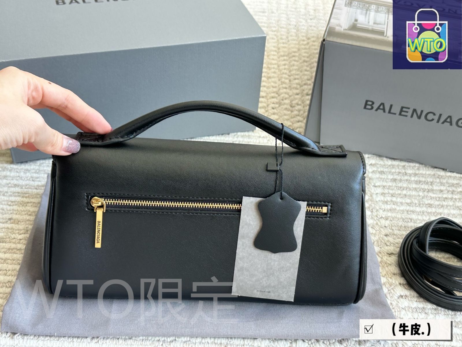 BALENCIAGA 2025年新作 ベレア レザー ハンドバッグ ? 28×14cm [本日