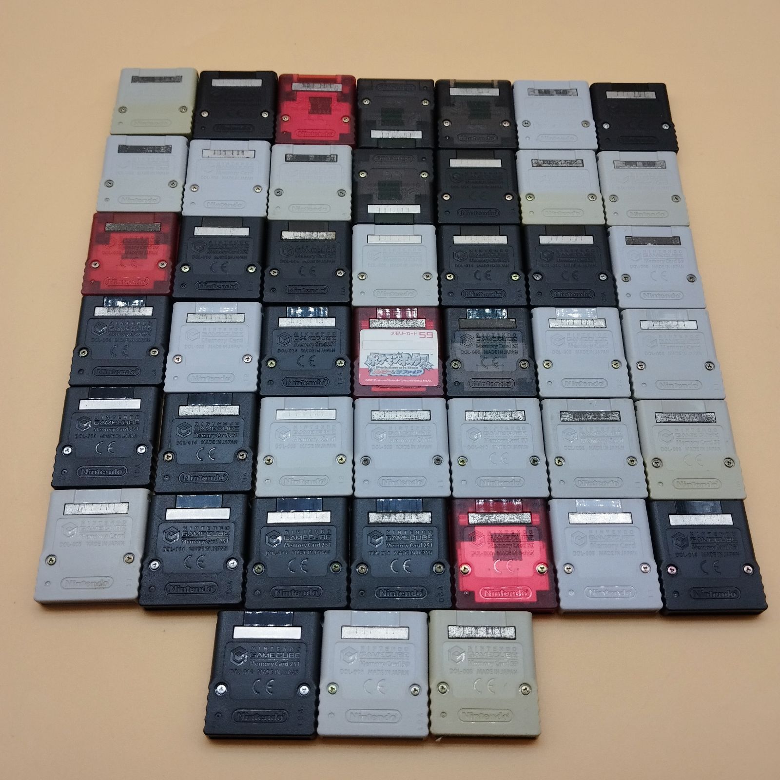 D 14760 ニンテンドー GC ゲームキューブメモリーカード 計