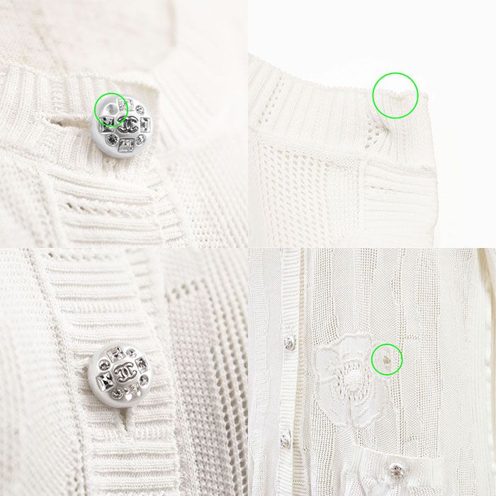 CHANEL シャネル ニットカーディガン コットン100% P75099 2023AW COCO