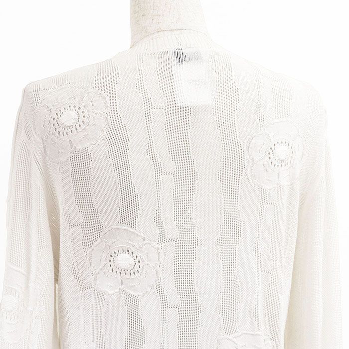 ❤️CHANEL★シャネル★可愛い★ロゴボタンいっぱい★カシミアカーディガン★紫色 シャネル カーディガン CHANEL パープル ピンク ココ マーク ボタン