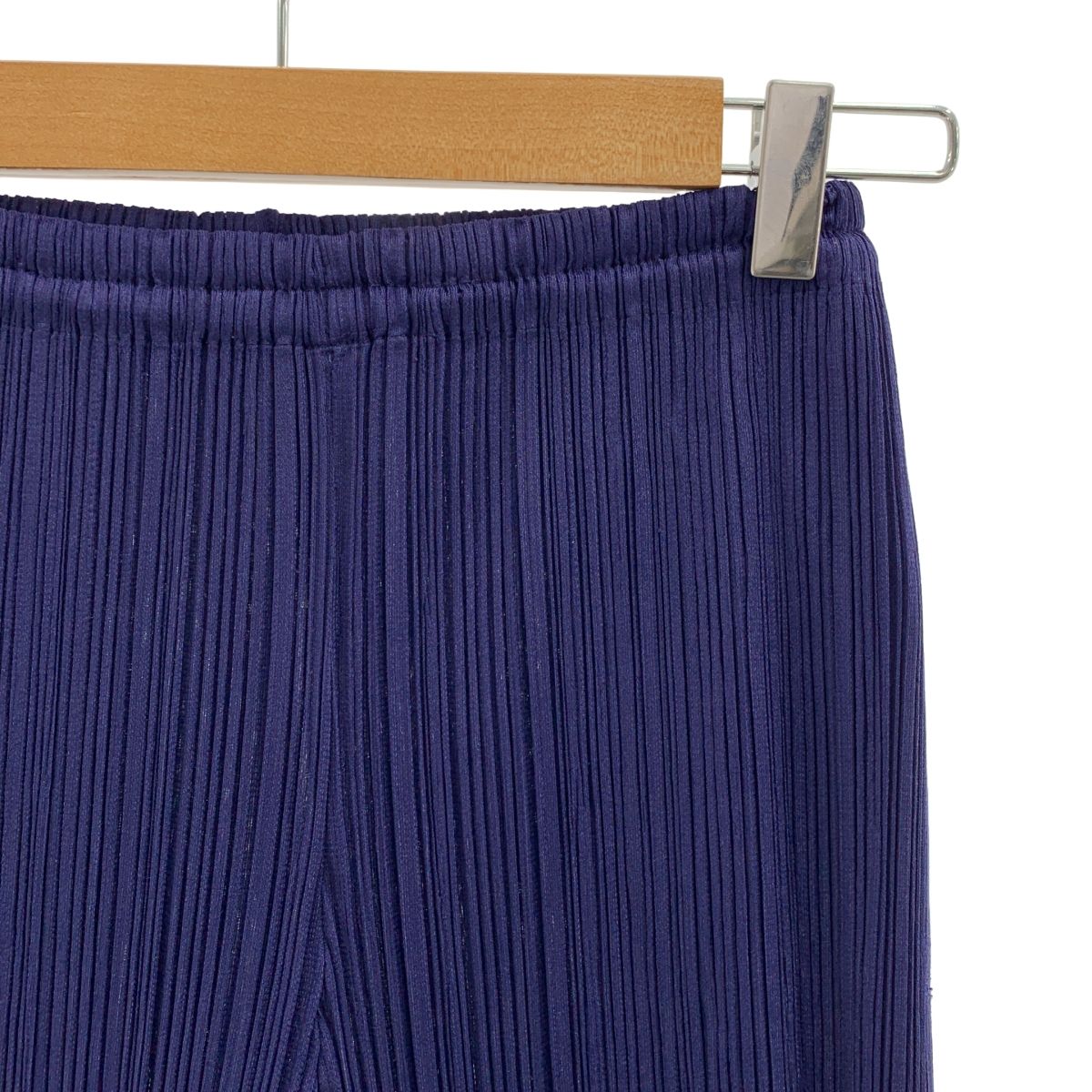PLEATS PLEASE ISSEY MIYAKE プリーツプリーズイッセイミヤケ プリーツ イージー パンツ 2 ネイビー レディース