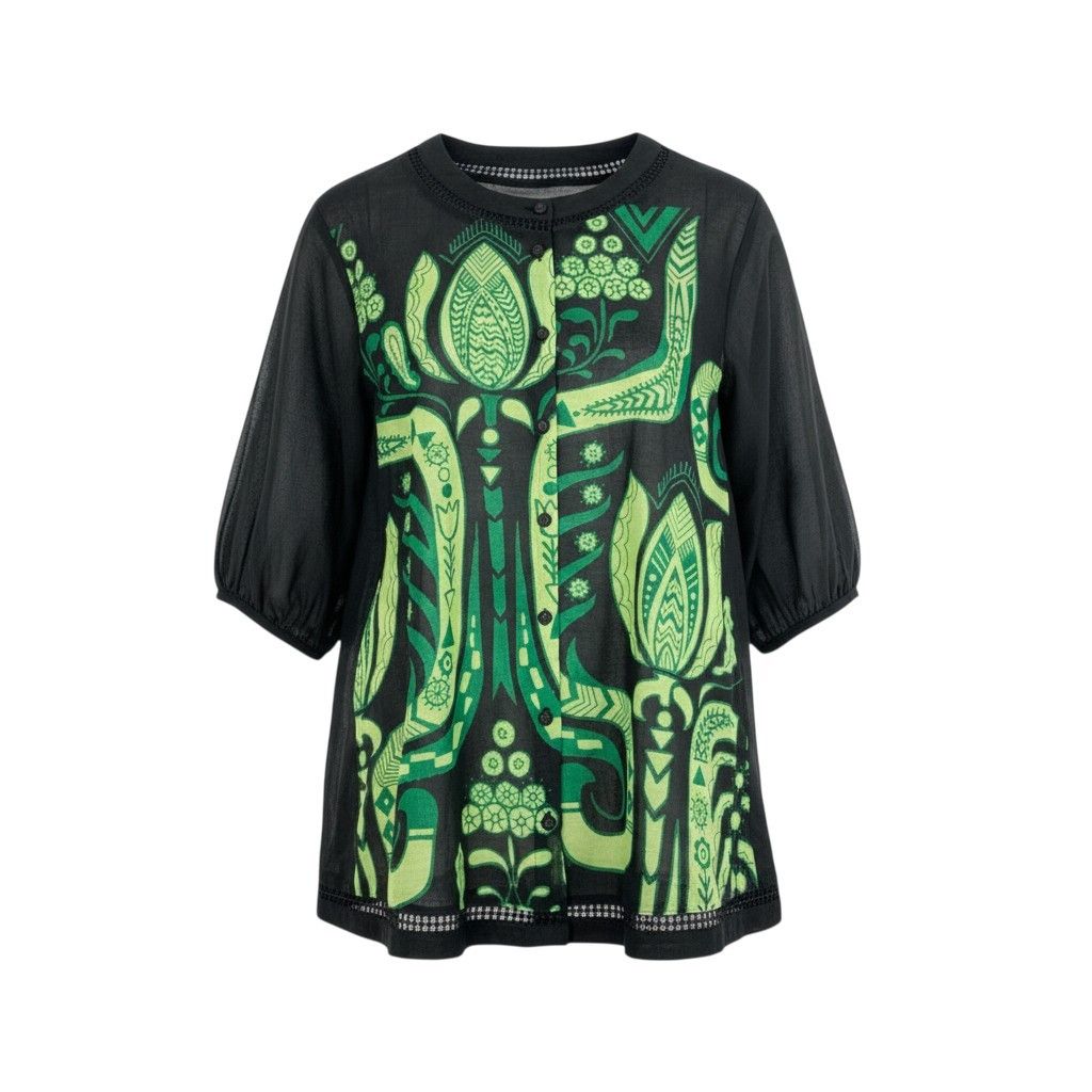 41k26 TOKUKO 1er VOL トクコプルミエヴォル シアー チュニックシャツ